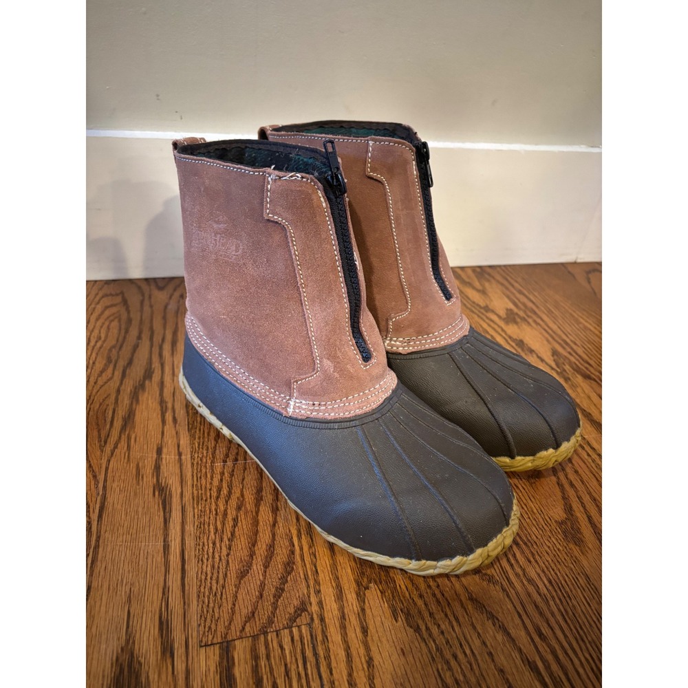 RedHead Leather Duck Boots Women 7 Brown Insulated Waterproof Fall Winter
